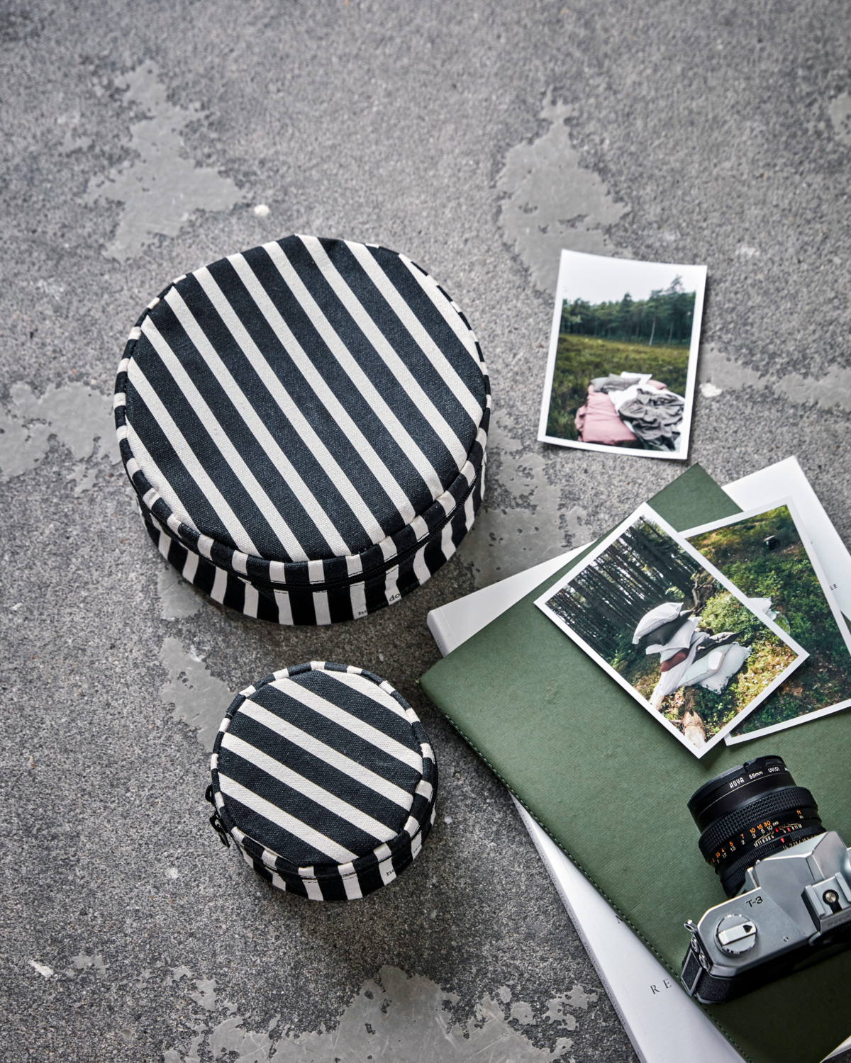 Aufbewahrung, HDTopp, Schwarz;Off-White h: 7 cm, d: 11 cm h: 9 cm, d: 20 cm