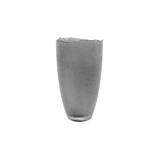 Vase, HDFrag, Grau h: 28 cm, dia: 15 cm