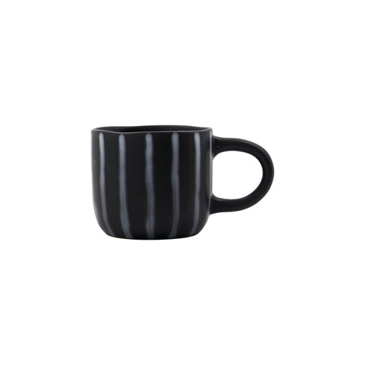 Tasse, HDLine, Schwarz/Braun h: 8 cm, dia: 8.7 cm