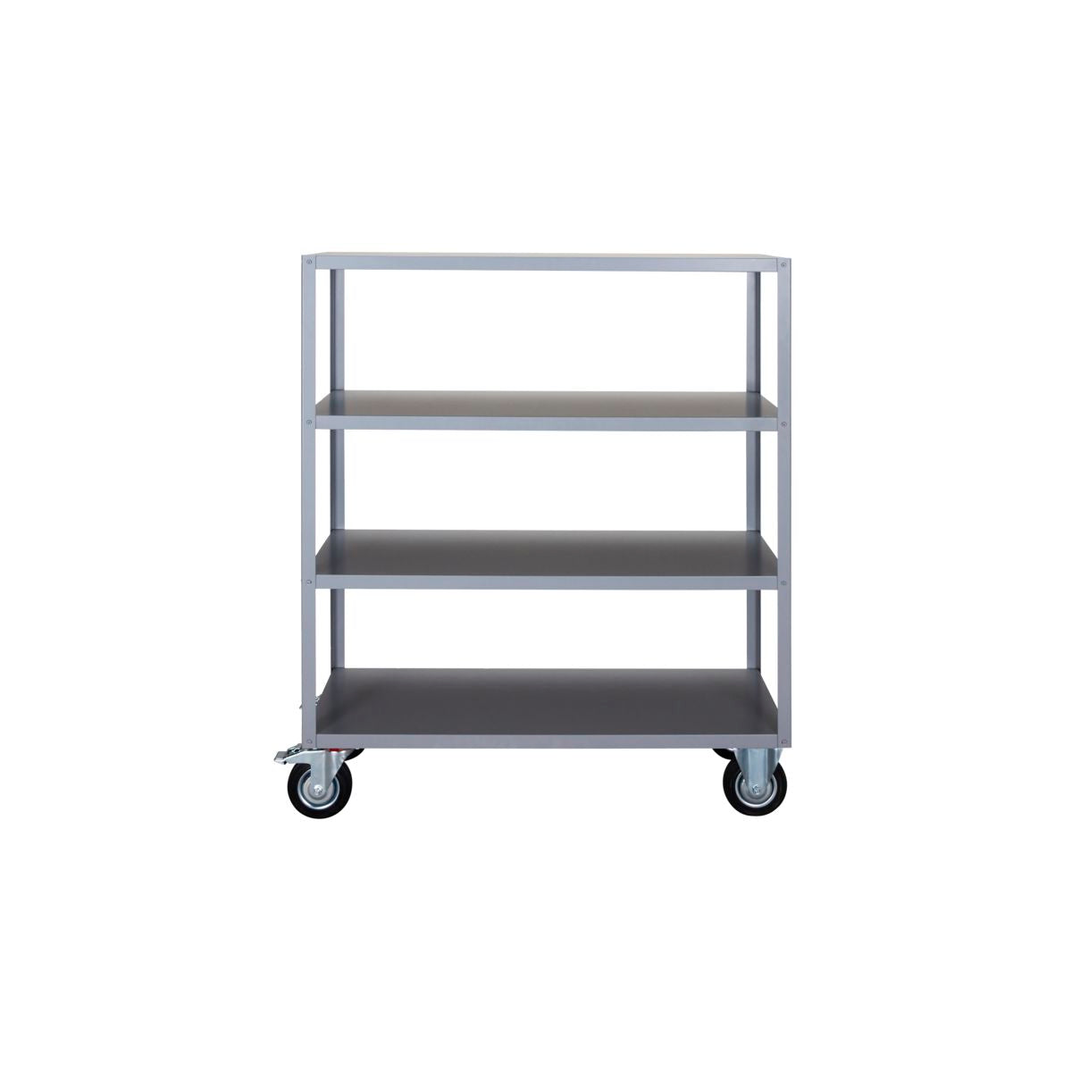 Regal mit 4 Rollen, HDTrolley, Grau l: 120 cm, w: 45 cm, h: 140 cm