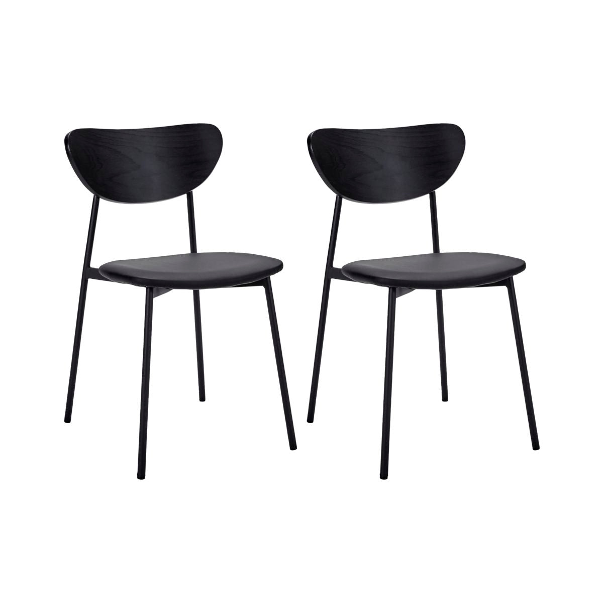 Chairs, HDMust, Schwarz l: 51.5 cm, w: 46 cm, h: 80 cm