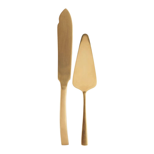 Kuchen-Set, HDGolden, Gold l: 27 cm, w: 3 cm, l: 22 cm, w: 5 cm