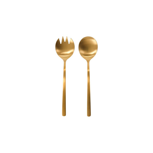 Salatbesteck, HDGolden, Gold l: 23 cm, w: 5.5 cm