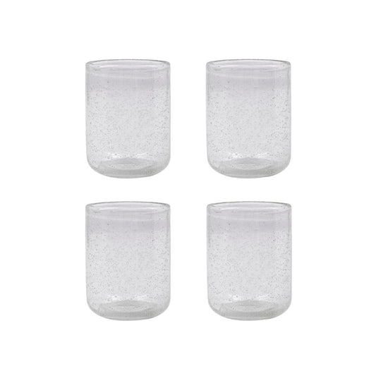 Glas, Rich, Klar h: 11 cm, Ø 9,5 cm 4er Set